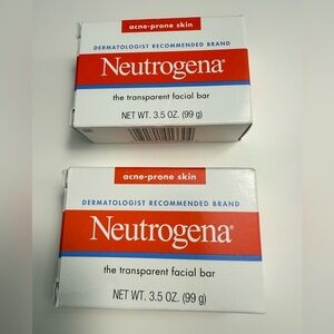Neutrogena Transparent Facial Bar - Red and White Packaging
